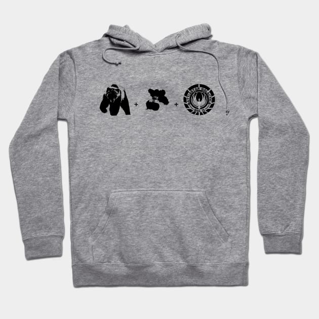 Bears + Beets + Battlestar Galactica. Hoodie by JurassicArt